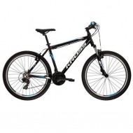 Bicicleta KROSS Hexagon 1.0 V-brake 26" negru/alb/albastru XS