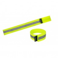           Bandă reflectorizantă FORCE Lun Velcro galben neon